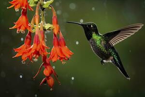 ai genererad kolibri i costa rica. ai genererad. foto