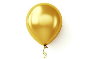 ai genererad födelsedag ballong flygande för fest och firande. ai genererad foto