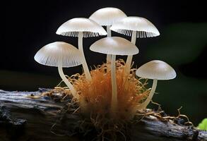 ai genererad hemimycena arter mairei. ai genererad. foto