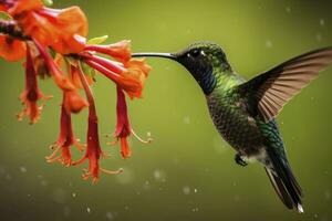 ai genererad kolibri i costa rica. ai genererad. foto