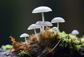 ai genererad hemimycena arter mairei. ai genererad. foto