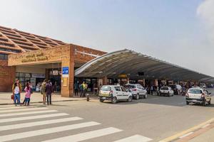 tribhuvan internationella flygplats i katmandu, nepal. foto