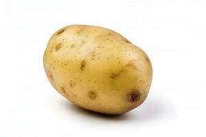 ai genererad potatis isolerat på vit bakgrund. ai genererad foto