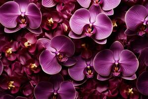 ai genererad vibrerande lyx orkide bakgrund. generera ai foto