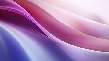 ai genererad abstrakt 3d bild av digital vågor i nyanser av rosa och lila. ai genererad foto