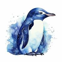 ai genererad vattenfärg pingvin för t-shirt design. ai genererad foto