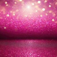 ai genererad rosa glitter ombre bakgrund foto