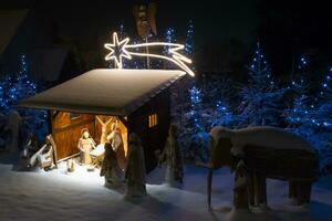 nativity jul scen foto