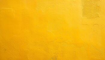 ai genererad gul måla på en vägg med en gul bakgrund foto