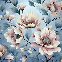 ai genererad blomma mönster hög kvalitet foto