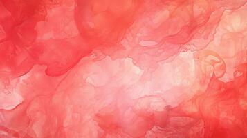ai genererad abstrakt röd vattenfärg bakgrund. vattenfärg textur foto