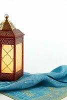 ai genererad eid mubarak och eid al Adha arabicum islamic bakgrund och baner design. proffs Foto