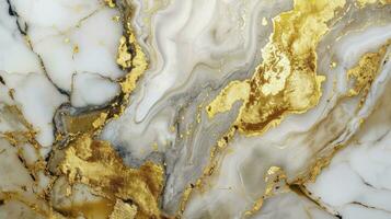 ai genererad guld marmor lyx bakgrund textur design foto