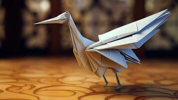 origami japansk stil generativ ai foto