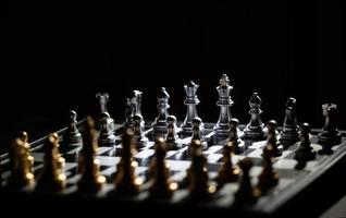 schackbrädspel för tävling och strategi foto