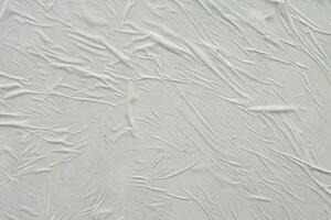 vit skrynkligt affisch textur. abstrakt bakgrund. foto