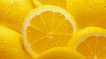 ai genererad citron- gul mjuk bakgrund foto