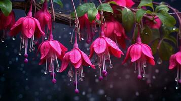 ai genererad fuchsia bakgrund foto