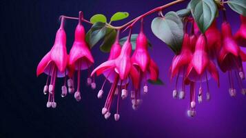 ai genererad fuchsia bakgrund foto