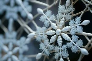 ai genererad snöig detaljer - generativ ai foto