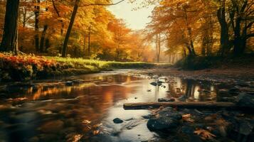 ai genererad natur landskap bakgrund foto