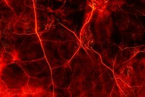 värme röd knäckt jord textur efter utbrott vulkan foto