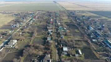 by elitnyy krasnoarmeyskiy distrikt, krasnodar krai, Ryssland. flygande på ett höjd över havet av 100 meter. de ruin och glömska foto