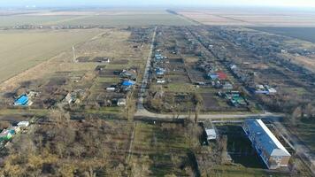 by elitnyy krasnoarmeyskiy distrikt, krasnodar krai, Ryssland. flygande på ett höjd över havet av 100 meter. de ruin och glömska foto