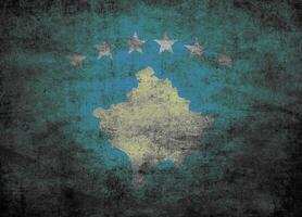 texturerad flagga av de kosovo foto