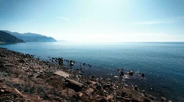 hav se på de svart sea.batumi. georgien foto