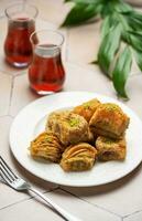 turkiska traditionell baklava foto