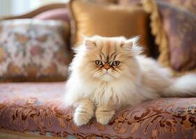 ai genererad populär persisk lekfull kattunge katt ras foto