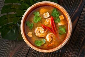 tom yum soppa foto