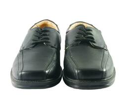 svart skor på vit foto