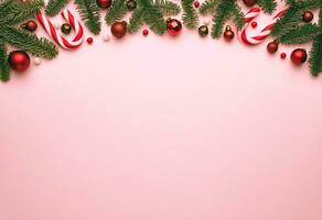 julen bakgrund, semester, festlig bakgrund, dekorera boll, snöflinga, gran gren, firande jul, dekor, dekoration, prydnad, begrepp, platt, lägga, foto