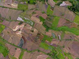 de skönhet av de morgon- panorama med soluppgång i indonesien by foto