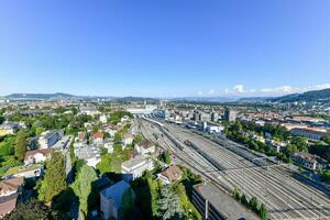 bern tåg station - schweiz foto