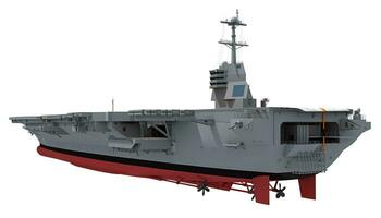 flygplan bärare militär örlogsfartyg, Marin 3d tolkning fartyg foto