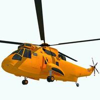 helikopter 3d tolkning på vit bakgrund foto