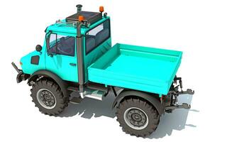 mång ändamål traktor av väg lastbil 3d tolkning på vit bakgrund foto
