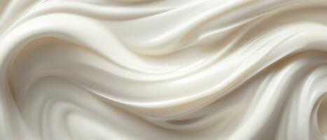 ai genererad sammetslen yoghurt textur i detalj, epitome av mejeri krämighet. ai generativ. foto