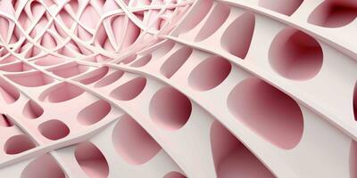 ai genererad 3d instansad abstrakt rosa bakgrund. generativ ai foto