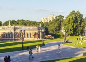 Moskva, ryssland - 08.07.2023 - skott av de tsaritsyno museum-reservat slott. landmärke foto