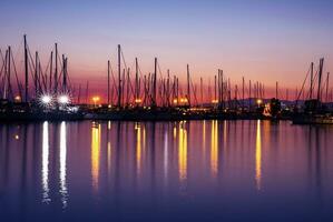 hamn i de kväll foto