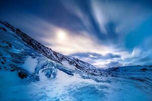 solheimajokull glaciär island foto