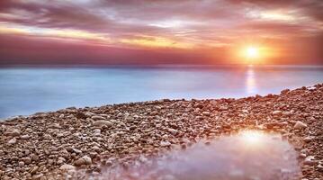 skön strand landskap foto