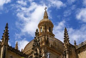 segovia katedral, en roman katolik religiös kyrka i segovia, Spanien. foto