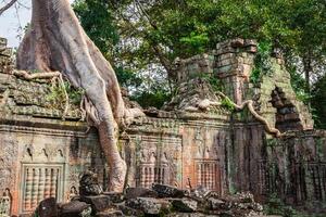 preah khan tempel, angkor område, siem skörda, cambodia foto