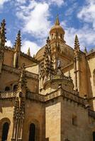 segovia katedral, en roman katolik religiös kyrka i segovia, Spanien. foto