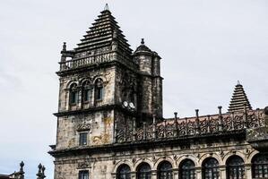 katedral av santiago de kompostela de romanesque Fasad foto